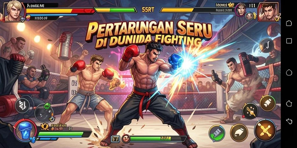 Gameplay seru dan mendebarkan dalam 55RT.