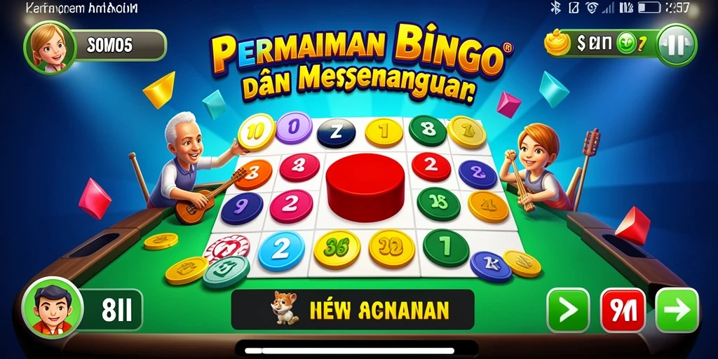 Tampilan utama gameplay Bingo yang menarik dan interaktif.