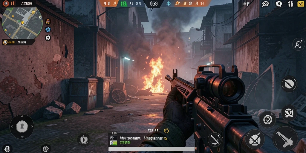 Tampilan gameplay TPS dalam AT866 yang seru dan menegangkan.
