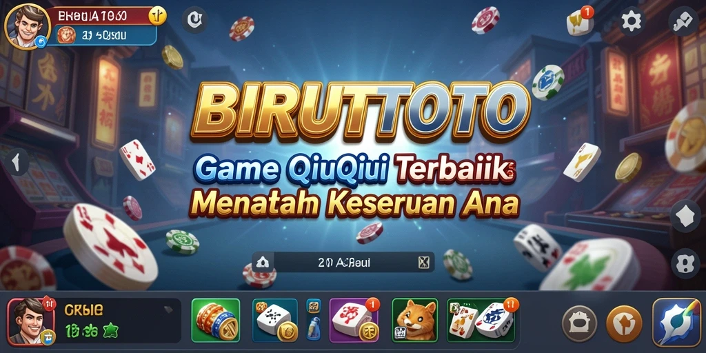 Gameplay QiuQiu yang seru dan kompetitif di BIRUTOTO.