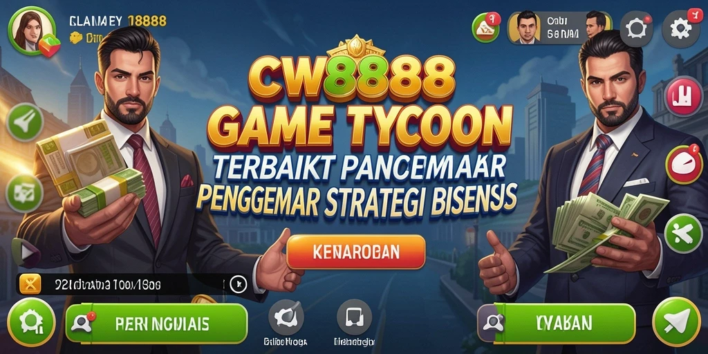 Menampilkan gameplay menarik dalam dunia bisnis Tycoon.