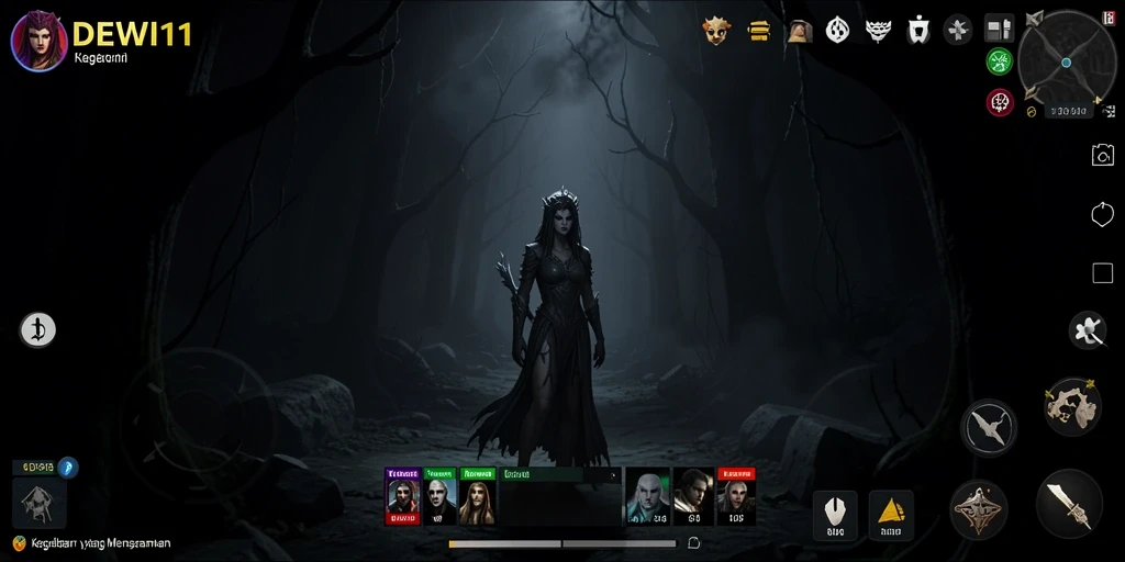 Gameplay menyeramkan DEWI11 dengan atmosfer yang mencekam.