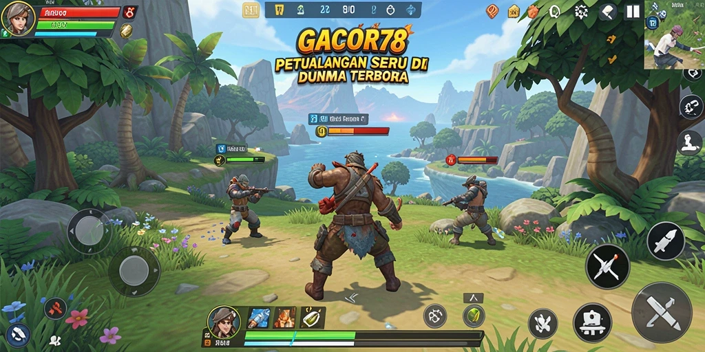 Gameplay GACOR78 yang menampilkan eksplorasi dunia terbuka.