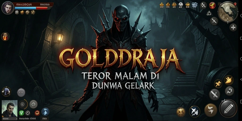Tampilan menegangkan dari game GOLDRAJA saat menghadapi monster.