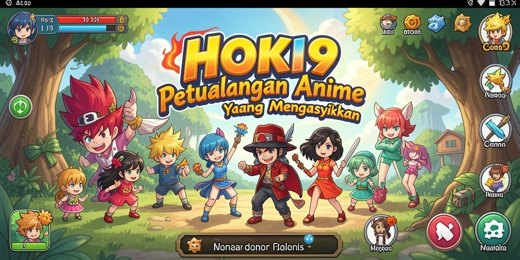 Menampilkan karakter Anime dalam aksi seru di HOKI9.