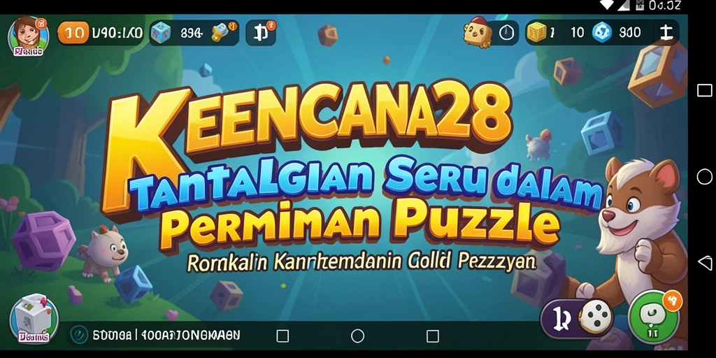 Tampilan gameplay KENCANA28 yang menarik dengan berbagai tantangan Puzzle.
