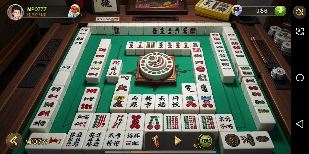 Tampilan gameplay MPO777 yang seru dan menantang dalam Mahjong.