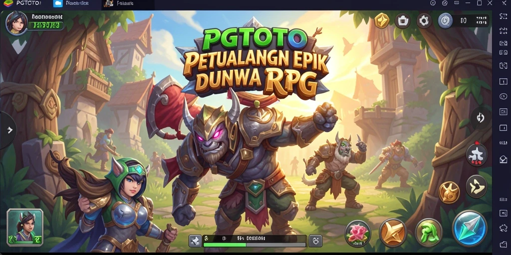 Tampilan gameplay PGTOTO yang menampilkan karakter dan pertarungan seru.