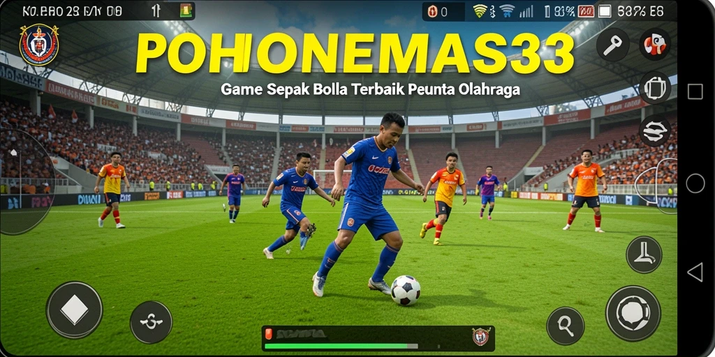 Screenshot dari gameplay mendebarkan POHONEMAS33 yang menggambarkan aksi di lapangan.
