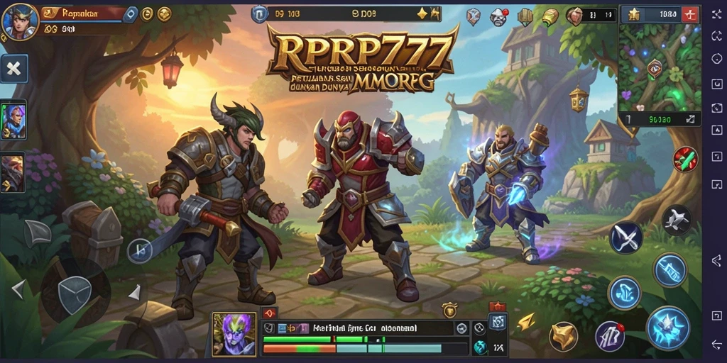 Screenshot gameplay RPRP777 memperlihatkan pertempuran seru dan grafis yang menakjubkan.
