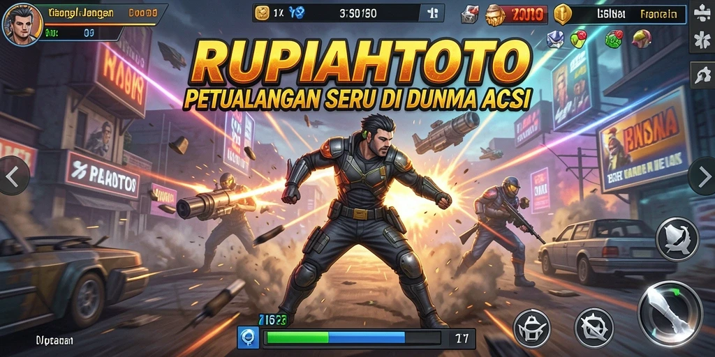 Tampilan gameplay RUPIAHTOTO yang intens dan mendebarkan.