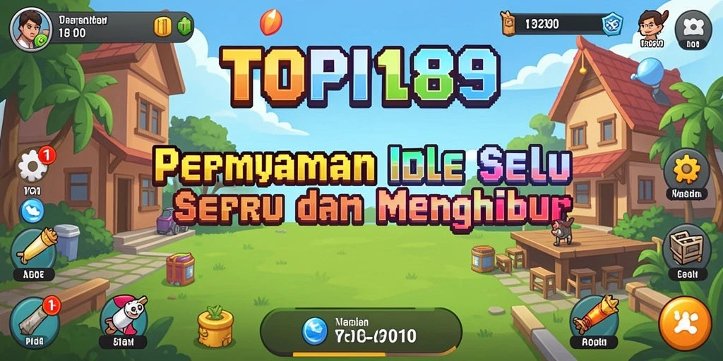 Gameplay TOPI189 menunjukkan sistem Idle yang intuitif dan menarik.