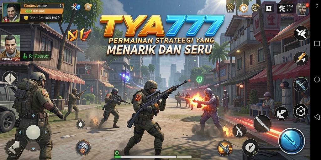 Tampilan gameplay TYA777 yang menegangkan dan strategis.