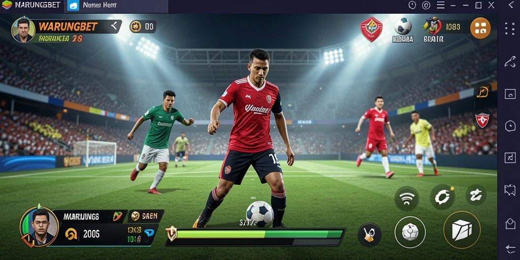 Tangkapan layar gameplay WARUNGBET menampilkan pengalaman taruhan olahraga yang mendebarkan.